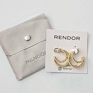 Rendor Victoria Double Hoop Earrings